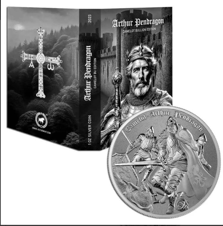 2023 Niue Camelot Arthur Pendragon 1oz Silver Coin w/Blister Pack