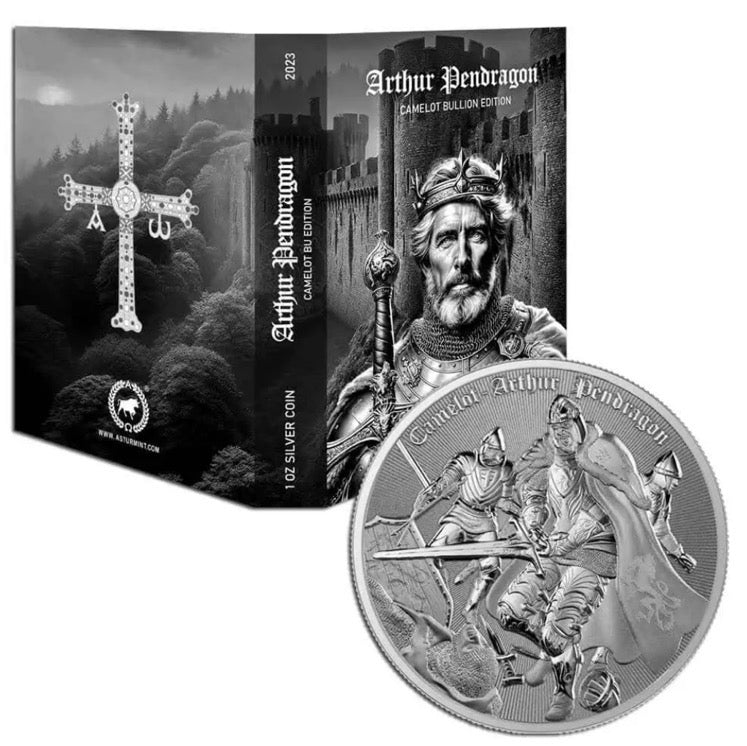 2023 Niue Camelot Arthur Pendragon 1oz Silver Coin w/Blister Pack