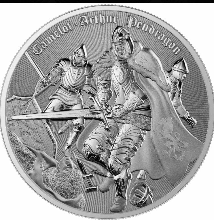 2023 Niue Camelot Arthur Pendragon 1oz Silver Coin w/Blister Pack