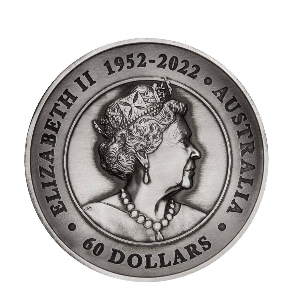 Honey Bee 2024 2 Kilo Silver Antiqued High Relief Coin