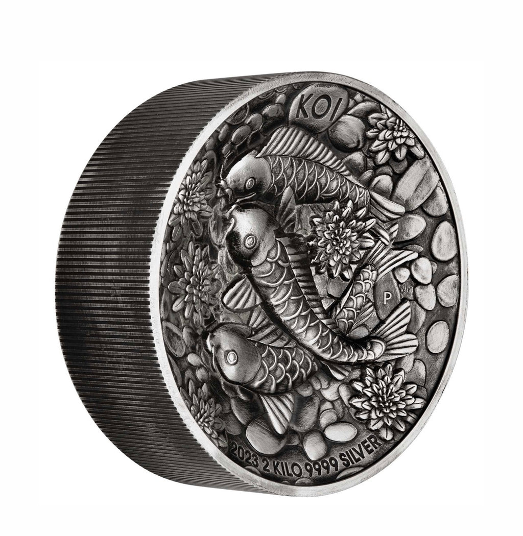 Honey Bee 2024 2 Kilo Silver Antiqued High Relief Coin