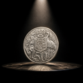Australian Round 50c coin 80% silver