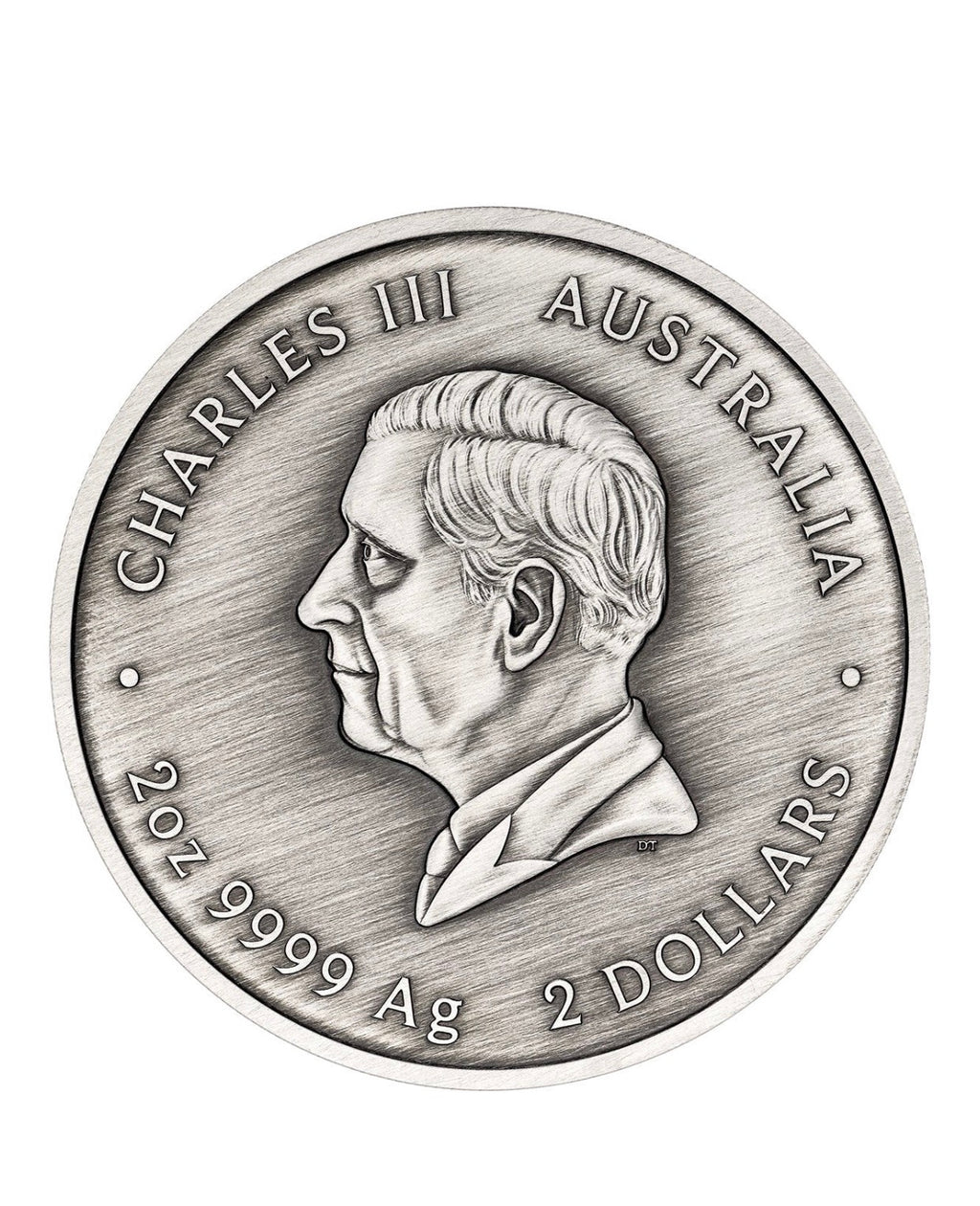 PERTH MINT TURTLE YAUNATI 2026 2OZ SILVER ANTIQUED COLOURED COIN