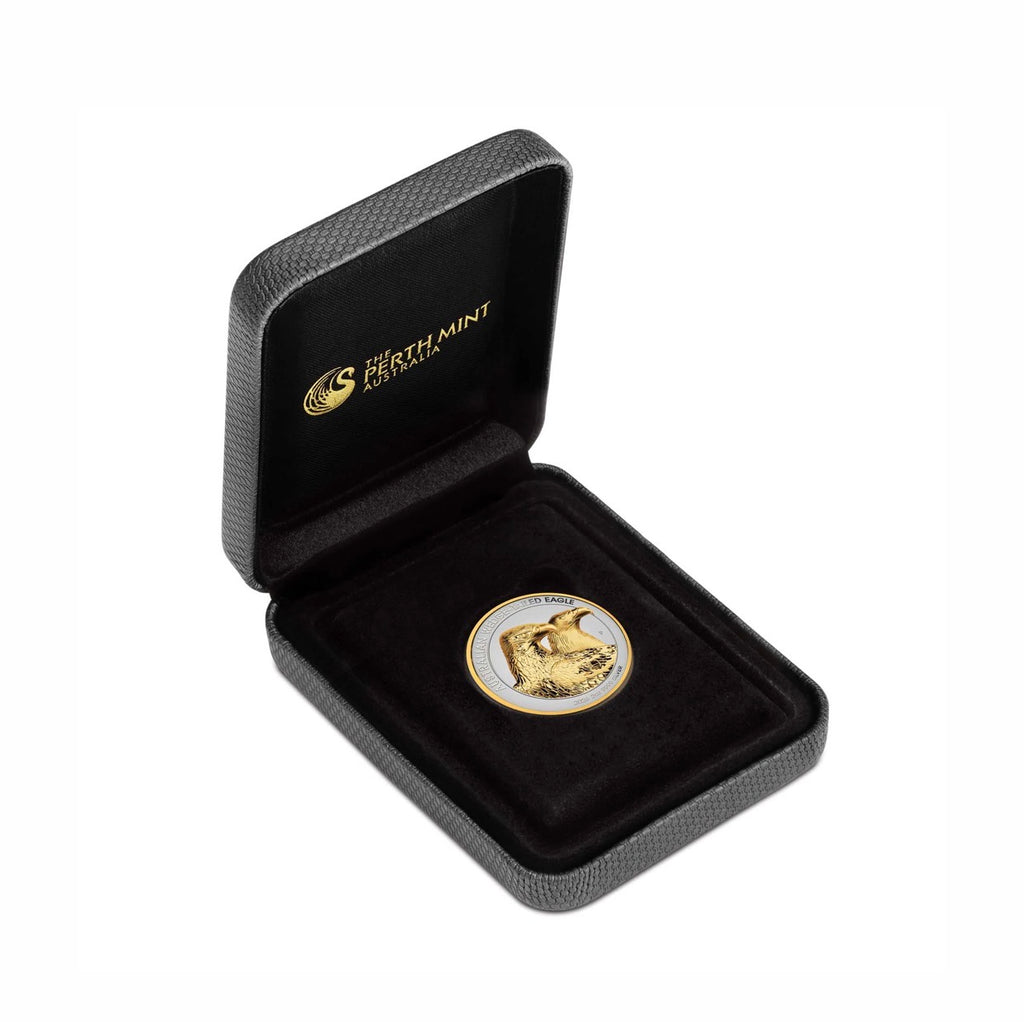 Australian Wedge-tailed Eagle 2026 2oz Silver Enhanced Reverse Proof Ultra High Relief Gilded Coin