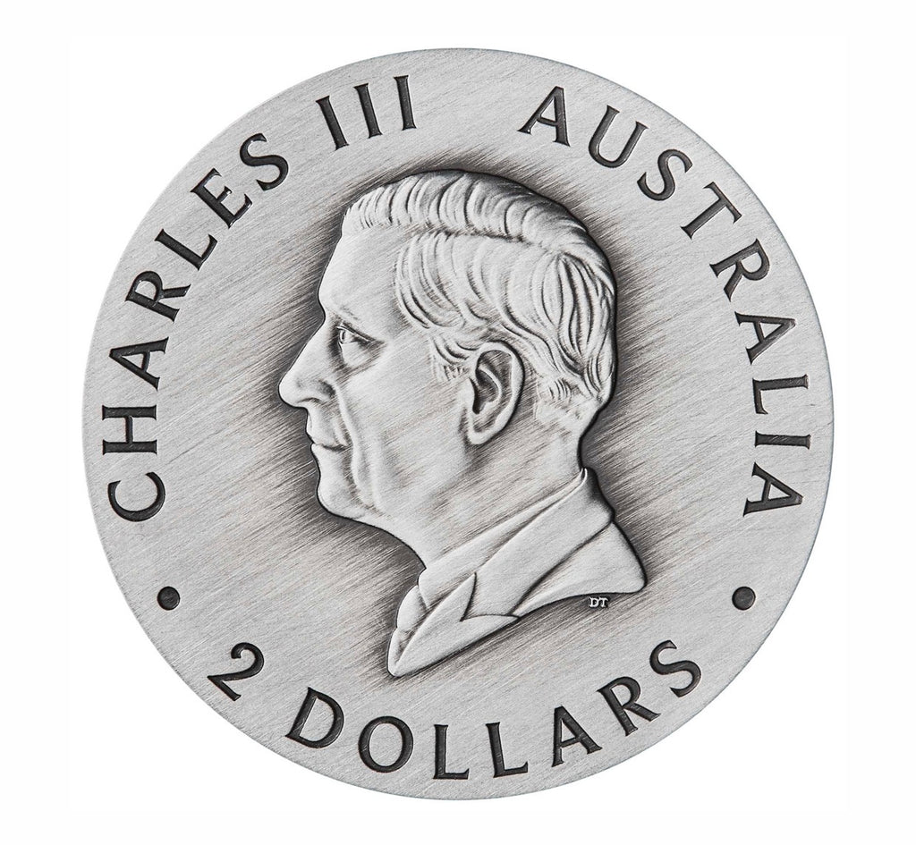 Perth Mint Butterfly 2026 2oz Silver Antiqued Coloured Coin