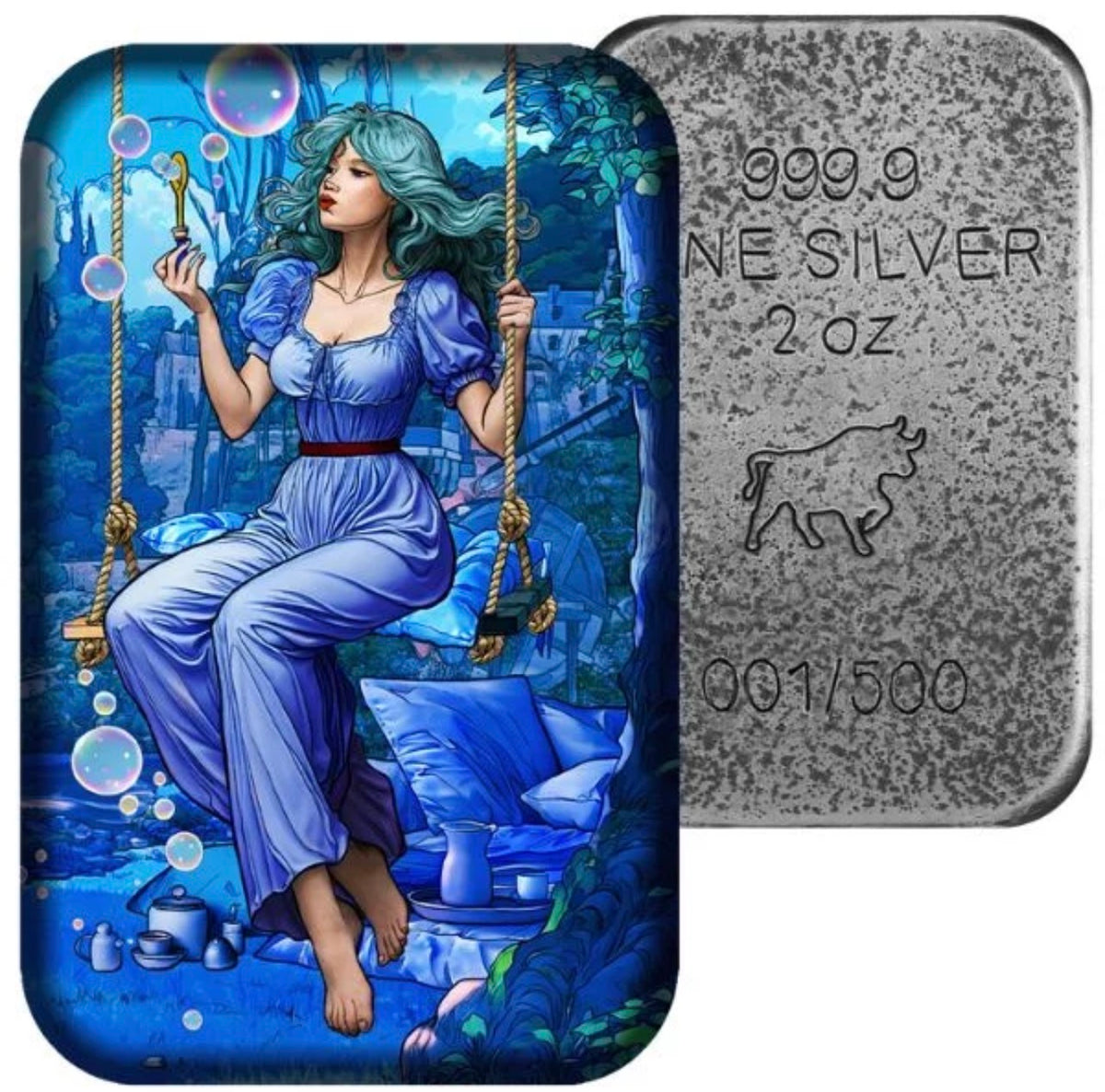 Sloth- The Seven Deadly Sins 2 oz Cast Silver Bar